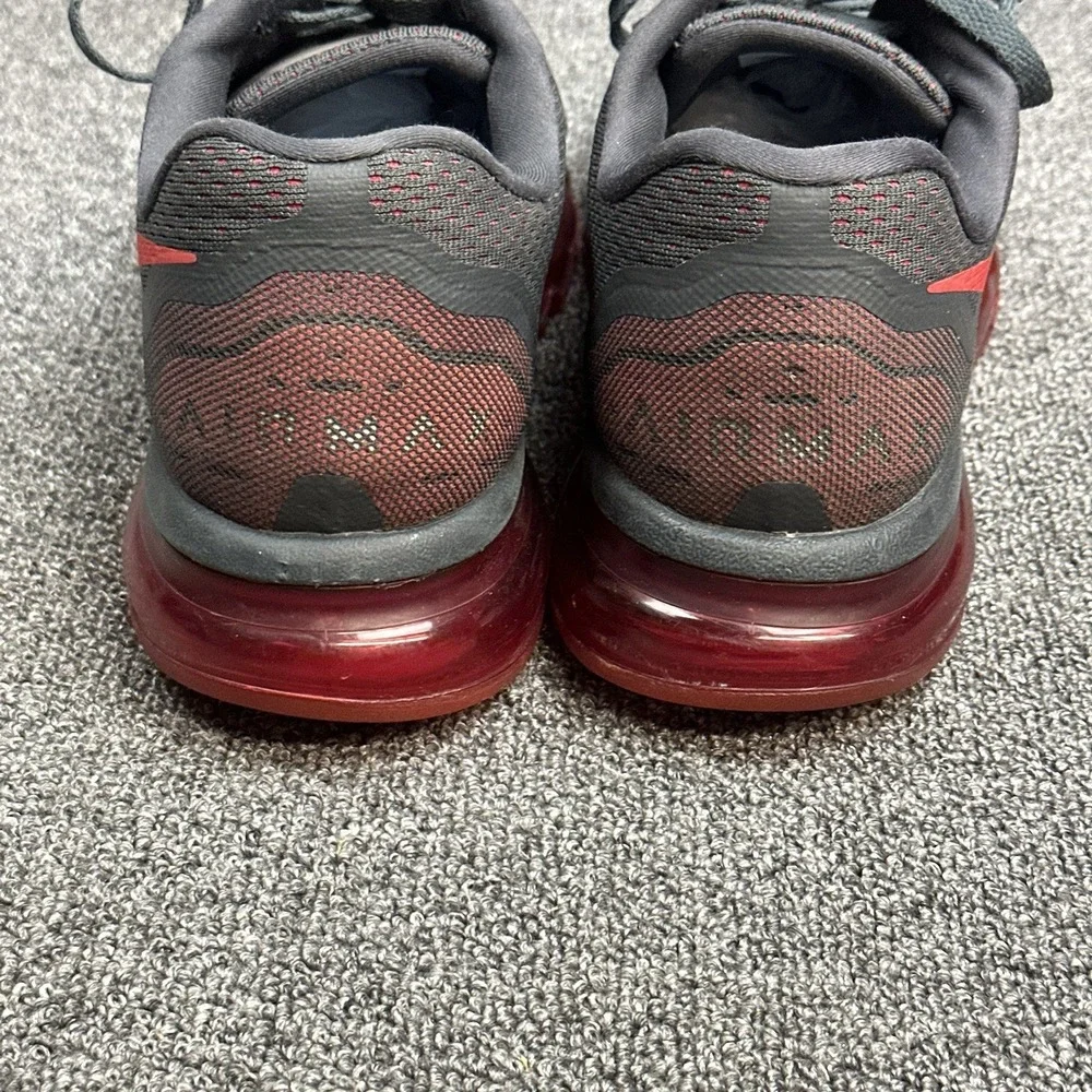 Nike Air‎ Max 2014 Anthracite Grey Red Men's Shoes Size 11.5 (621077-066)